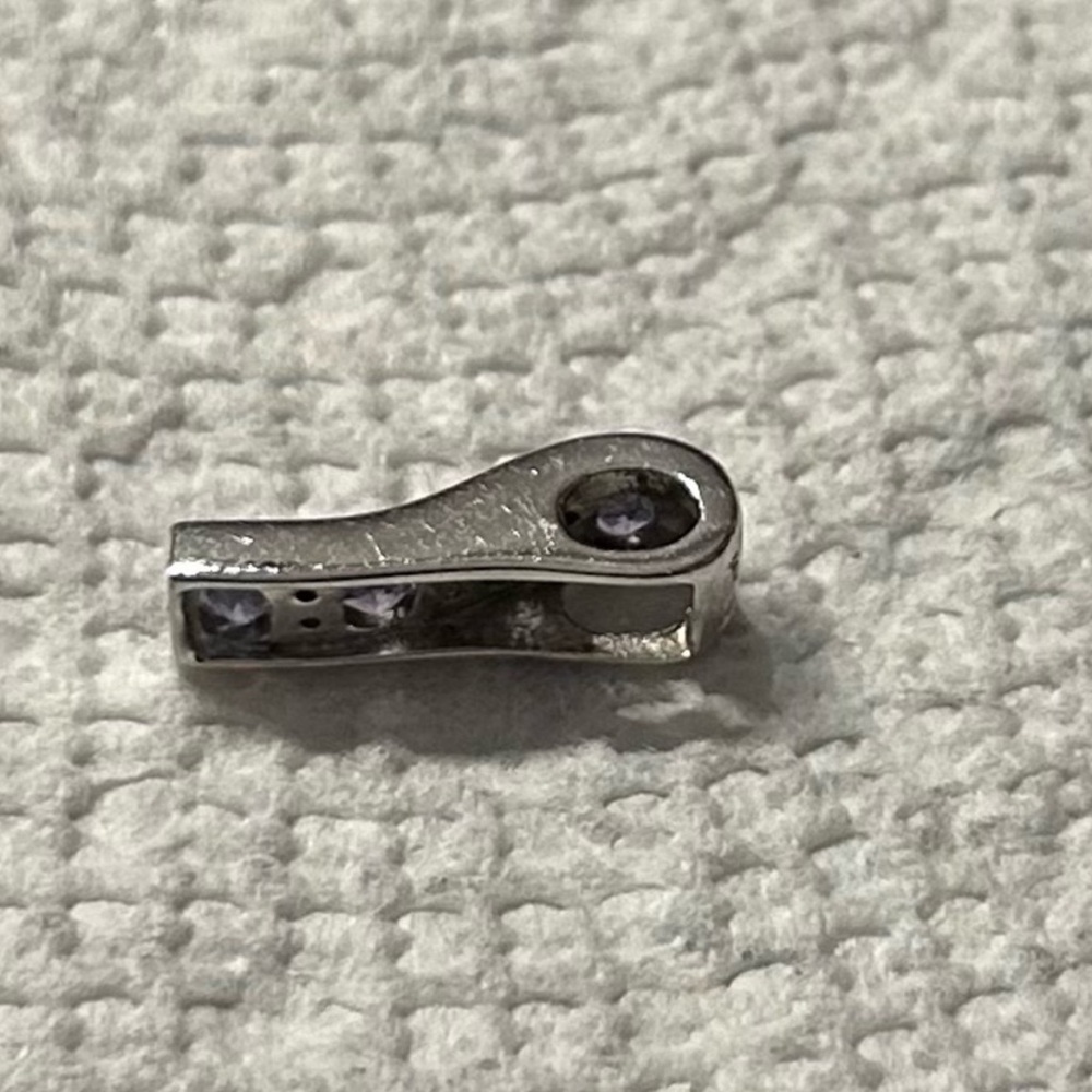 White gold and tanzanite pendant - Picture 4 of 5